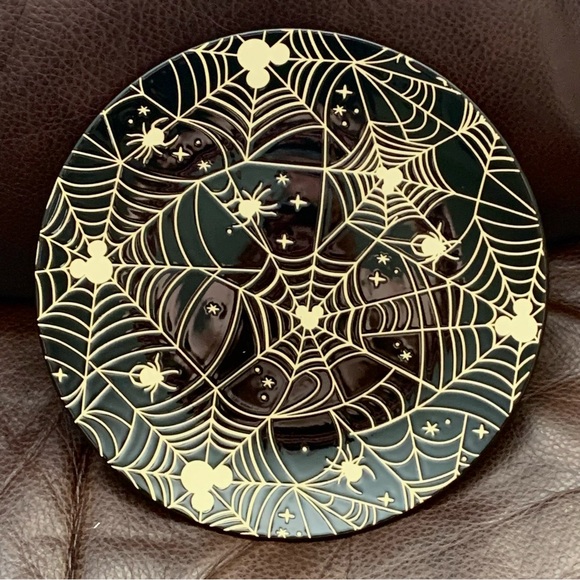 Spider Web & Mickey Mouse Ears Disney Halloween Salad Plate - Picture 1 of 4